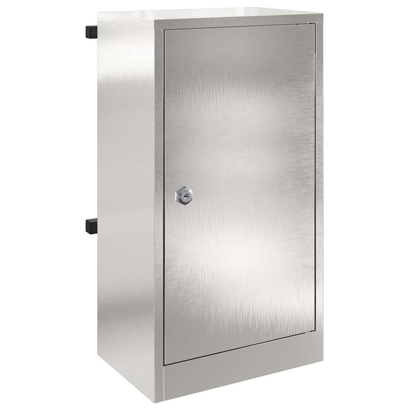 Casa si Gradina - Constructii - Depozitare, transport si protectie - Cutii postale - cutie postala Negru 30 x 23 x 55 cm Otel inoxidabil - Infinity.ro