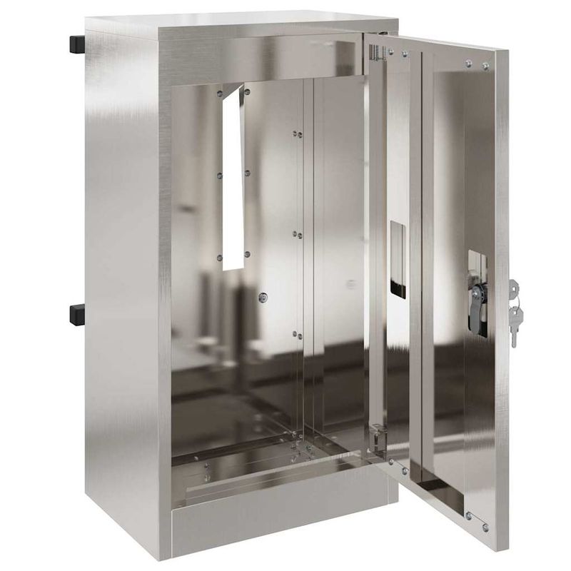 Casa si Gradina - Constructii - Depozitare, transport si protectie - Cutii postale - cutie postala Negru 30 x 23 x 55 cm Otel inoxidabil - Infinity.ro