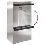 Casa si Gradina - Constructii - Depozitare, transport si protectie - Cutii postale - cutie postala Negru 30 x 23 x 55 cm Otel inoxidabil - Infinity.ro