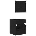 Casa si Gradina - Mobilier - Mobilier baie - Comode baie - Dulap de Baie Stejar negru 41 x 38.5 x 48 cm Lemn compozit - Infinity.ro