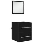 Casa si Gradina - Mobilier - Mobilier baie - Comode baie - Dulap de Baie Stejar negru 41 x 38.5 x 48 cm Lemn compozit - Infinity.ro