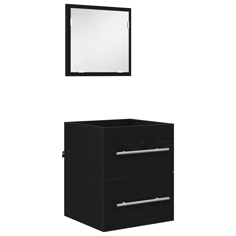 Casa si Gradina - Mobilier - Mobilier baie - Comode baie - Dulap de Baie Stejar negru 41 x 38.5 x 48 cm Lemn compozit - Infinity.ro