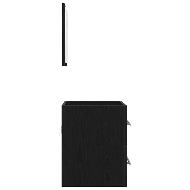 Casa si Gradina - Mobilier - Mobilier baie - Comode baie - Dulap de Baie Stejar negru 41 x 38.5 x 48 cm Lemn compozit - Infinity.ro