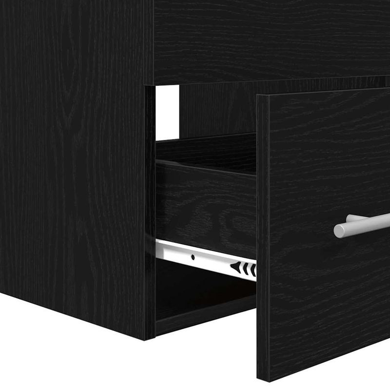 Casa si Gradina - Mobilier - Mobilier baie - Comode baie - Dulap de Baie Stejar negru 41 x 38.5 x 48 cm Lemn compozit - Infinity.ro