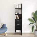 Casa si Gradina - Mobilier - Biblioteci si rafturi - Biblioteci - Dulap pentru carti Stejar negru 40 x 35 x 180 cm Lemn compozit - Infinity.ro