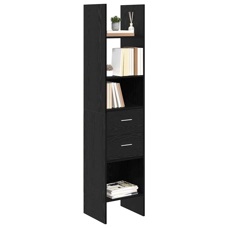 Casa si Gradina - Mobilier - Biblioteci si rafturi - Biblioteci - Dulap pentru carti Stejar negru 40 x 35 x 180 cm Lemn compozit - Infinity.ro