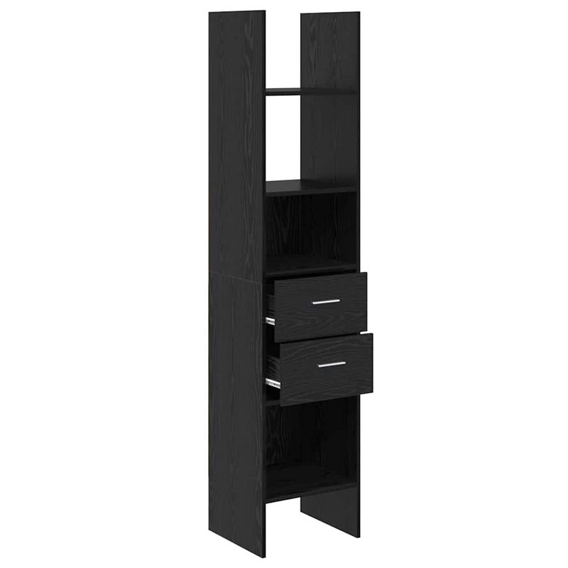 Casa si Gradina - Mobilier - Biblioteci si rafturi - Biblioteci - Dulap pentru carti Stejar negru 40 x 35 x 180 cm Lemn compozit - Infinity.ro