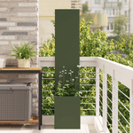 Casa si Gradina - Gradinarit si plante - Plante si ghivece - Ghivece si suporturi - Ghiveci de Gradina cu Panou Decorativ Olivengrønn 32 x 140 cm - Infinity.ro