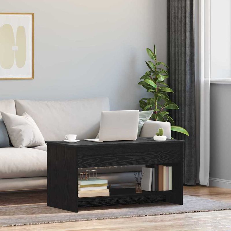Casa si Gradina - Mobilier - Mese si birouri - Masute de cafea - Masa de cafea Stejar negru 102 x 50 x 52.5 cm Lemn compozit - Infinity.ro