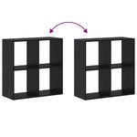 Casa si Gradina - Mobilier - Biblioteci si rafturi - Biblioteci - Dulap pentru carti Stejar negru 69.5 x 29 x 69.5 cm - Infinity.ro