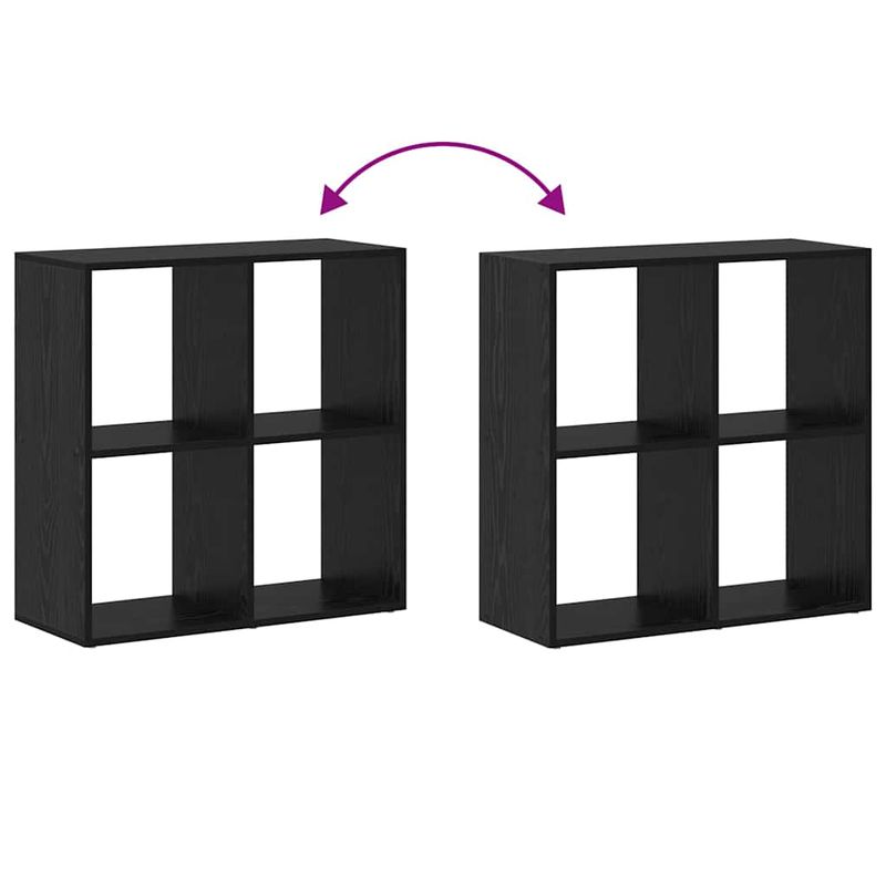 Casa si Gradina - Mobilier - Biblioteci si rafturi - Biblioteci - Dulap pentru carti Stejar negru 69.5 x 29 x 69.5 cm - Infinity.ro