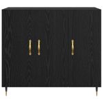 Casa si Gradina - Mobilier - Comode si corpuri - Comode - Bufet cu depozitare cu usa Negru 90 x 34 x 80 cm Lemn compozit - Infinity.ro