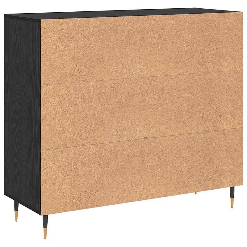 Casa si Gradina - Mobilier - Comode si corpuri - Comode - Bufet cu depozitare cu usa Negru 90 x 34 x 80 cm Lemn compozit - Infinity.ro