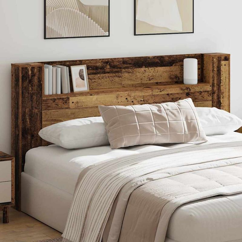 Casa si Gradina - Mobilier - Paturi si accesorii - Accesorii paturi - Tablie de pat Stejar inchis 200 cm Lemn compozit - Infinity.ro
