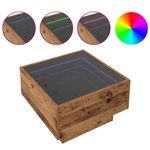 Casa si Gradina - Mobilier - Mese si birouri - Masute de cafea - Masa de cafea Lemn vechi 50 x 50 x 30 cm Lemn compozit - Infinity.ro