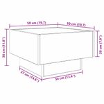 Casa si Gradina - Mobilier - Mese si birouri - Masute de cafea - Masa de cafea Lemn vechi 50 x 50 x 30 cm Lemn compozit - Infinity.ro