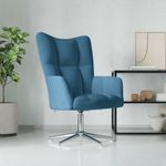 Casa si Gradina - Mobilier - Scaune si fotolii - Fotolii - Fotoliu de relaxare, albastru, catifea - Infinity.ro