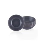 Casa si Gradina - Bucatarie si vesela - Vesela si tacamuri - Farfurii si boluri - Set boluri, Hermia, ceramica, gri, 15x15x5 cm, 6 piese - Infinity.ro