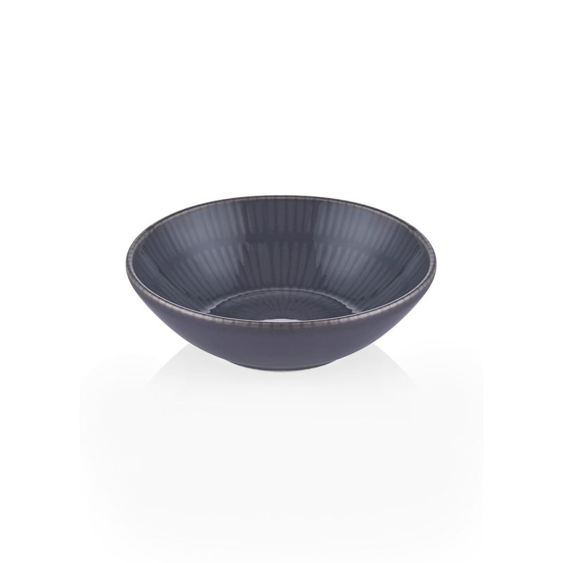 Casa si Gradina - Bucatarie si vesela - Vesela si tacamuri - Farfurii si boluri - Set boluri, Hermia, ceramica, gri, 15x15x5 cm, 6 piese - Infinity.ro