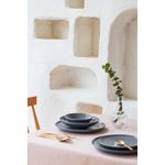 Casa si Gradina - Bucatarie si vesela - Vesela si tacamuri - Farfurii si boluri - Set boluri, Hermia, ceramica, gri, 15x15x5 cm, 6 piese - Infinity.ro