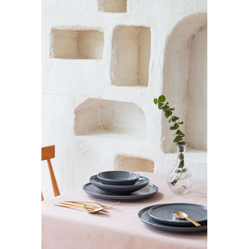 Casa si Gradina - Bucatarie si vesela - Vesela si tacamuri - Farfurii si boluri - Set boluri, Hermia, ceramica, gri, 15x15x5 cm, 6 piese - Infinity.ro