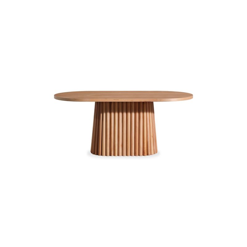 Casa si Gradina - Mobilier - Seturi de mobilier - Seturi mese si scaune - Set masa si scaune, Hanah Home, mdf, lemn de fag, natural, masa 170x90x75 cm, 4 scaune - Infinity.ro