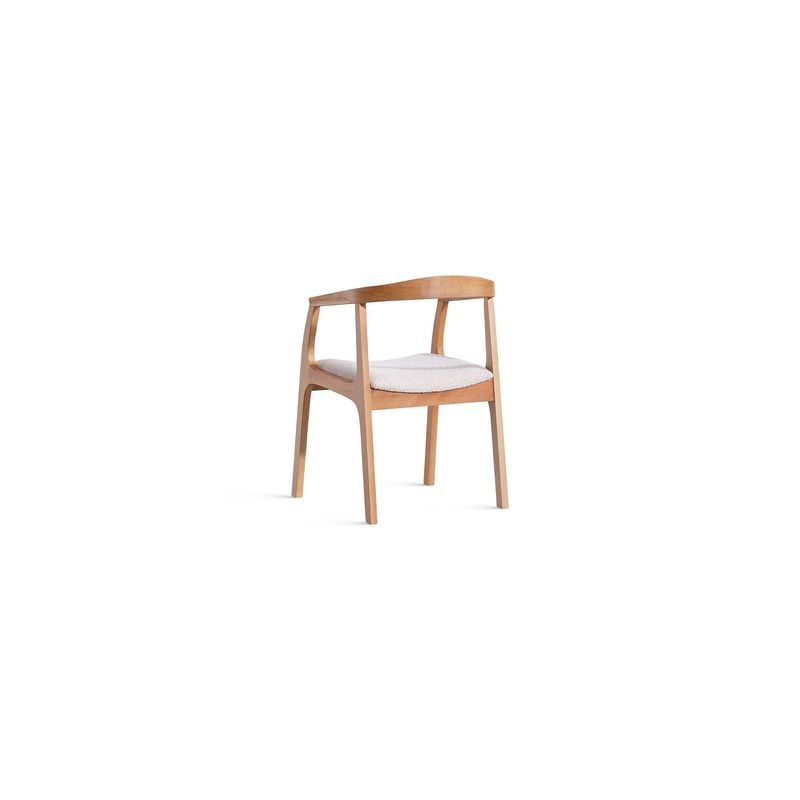 Casa si Gradina - Mobilier - Seturi de mobilier - Seturi mese si scaune - Set masa si scaune, Hanah Home, mdf, lemn de fag, natural, masa 170x90x75 cm, 4 scaune - Infinity.ro