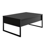 Casa si Gradina - Mobilier - Seturi de mobilier - Seturi living - Set mobilier living, Hanah Home, pal melaminat, antracit si negru, comoda tv 180x30x47 cm, masuta cafea 90x39x40 cm - Infinity.ro