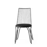 Casa si Gradina - Mobilier - Scaune si fotolii - Scaune - Set scaune, Hanah Home, metal, piele ecologica, negru, 44x44x84 cm - Infinity.ro