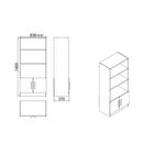 Casa si Gradina - Mobilier - Mese si birouri - Birouri - Set mobilier birou, Hanah Home, pal melaminat, alb, 5 piese - Infinity.ro