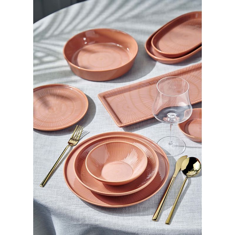 Casa si Gradina - Bucatarie si vesela - Vesela si tacamuri - Farfurii si boluri - Set boluri, Hermia, ceramica, somon, 15x15x5 cm, 6 piese - Infinity.ro