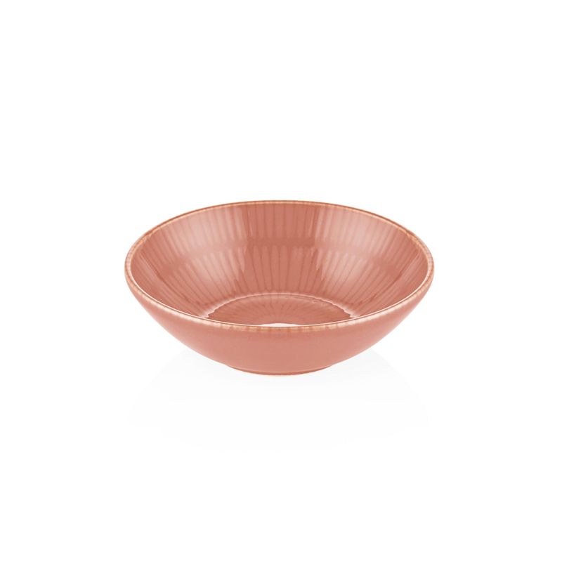 Casa si Gradina - Bucatarie si vesela - Vesela si tacamuri - Farfurii si boluri - Set boluri, Hermia, ceramica, somon, 15x15x5 cm, 6 piese - Infinity.ro