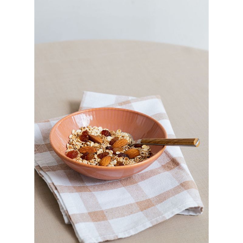 Casa si Gradina - Bucatarie si vesela - Vesela si tacamuri - Farfurii si boluri - Set boluri, Hermia, ceramica, somon, 15x15x5 cm, 6 piese - Infinity.ro