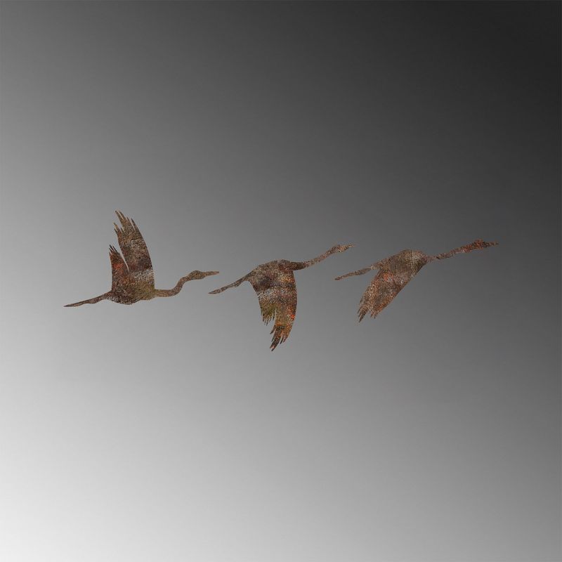 Casa si Gradina - Decoratiuni - Decoratiuni perete - Decoratiune de perete, Wallxpert, metal, antichizat, set 3 bucati, 11x16 cm, 14x22 cm, 18x27 cm - Infinity.ro