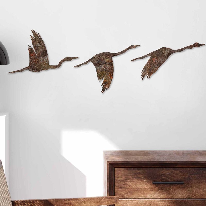 Casa si Gradina - Decoratiuni - Decoratiuni perete - Decoratiune de perete, Wallxpert, metal, antichizat, set 3 bucati, 11x16 cm, 14x22 cm, 18x27 cm - Infinity.ro