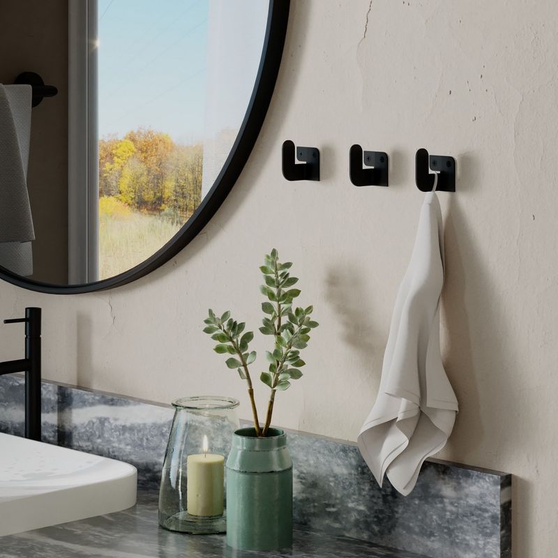 Casa si Gradina - Mobilier - Organizare si depozitare - Cuiere - Cuiere, Wallxpert, metal, negru, 3,2x4,2x3,4 cm, set 3 bucati - Infinity.ro