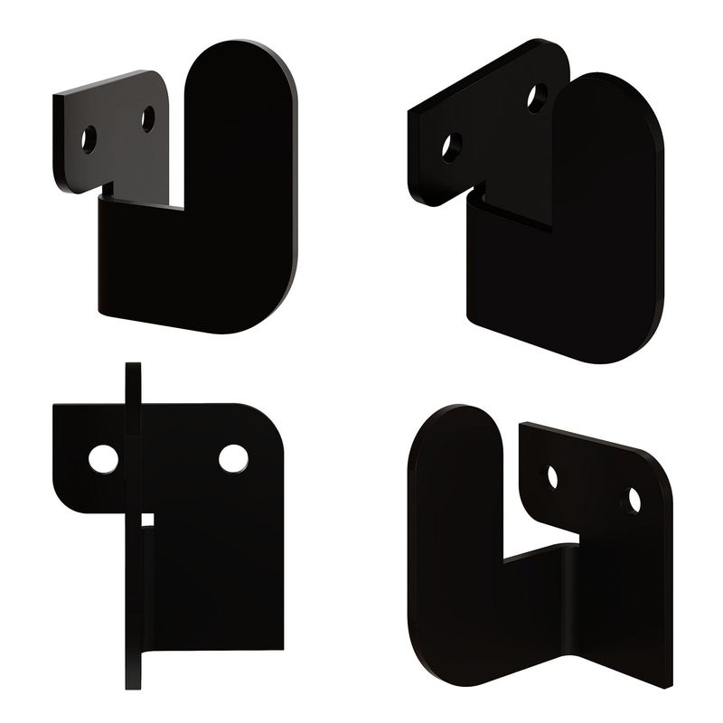 Casa si Gradina - Mobilier - Organizare si depozitare - Cuiere - Cuiere, Wallxpert, metal, negru, 3,2x4,2x3,4 cm, set 3 bucati - Infinity.ro