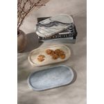 Casa si Gradina - Bucatarie si vesela - Vesela si tacamuri - Platouri de bucatarie - Set platouri, Hermia, marmura sicily lila, gri verona si travertin, multicolor, 25x12x2 cm (3 bucati) - Infinity.ro