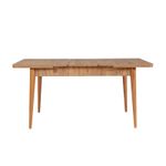 Casa si Gradina - Mobilier - Seturi de mobilier - Seturi mese si scaune - Set masa si scaune extensibile, Hanah Home, pal melaminat, pin atlantic si albastru inchis, masa 129-163x80x75 cm - Infinity.ro