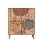 Casa si Gradina - Mobilier - Dulapuri si sifoniere - Dulapuri pantofi - Set mobilier hol, Hanah Home, pal melaminat, sonoma si albastru inchis, 95x111x36 cm - Infinity.ro