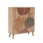 Casa si Gradina - Mobilier - Dulapuri si sifoniere - Dulapuri pantofi - Set mobilier hol, Hanah Home, pal melaminat, sonoma si albastru inchis, 95x111x36 cm - Infinity.ro