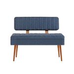 Casa si Gradina - Mobilier - Seturi de mobilier - Seturi mese si scaune - Set masa si scaune extensibile, Hanah Home, pal melaminat, pin atlantic si albastru inchis, masa 129-163x80x75 cm - Infinity.ro