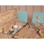 Casa si Gradina - Mobilier - Seturi de mobilier - Seturi mese si scaune - Set masa extensibila si scaune, Hanah Home, PAL melaminat, pin atlantic si verde fistic, masa 129x80x75 cm - Infinity.ro