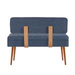 Casa si Gradina - Mobilier - Seturi de mobilier - Seturi mese si scaune - Set masa si scaune extensibile, Hanah Home, pal melaminat, pin atlantic si albastru inchis, masa 129-163x80x75 cm - Infinity.ro