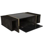 Casa si Gradina - Mobilier - Seturi de mobilier - Seturi living - Set mobilier living, Hanah Home, pal melaminat, negru auriu - Infinity.ro