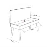 Casa si Gradina - Mobilier - Dulapuri si sifoniere - Dulapuri pantofi - Set mobilier hol, Hanah Home, pal melaminat, sonoma si albastru inchis, 95x111x36 cm - Infinity.ro