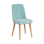 Casa si Gradina - Mobilier - Seturi de mobilier - Seturi mese si scaune - Set masa extensibila si scaune, Hanah Home, PAL melaminat, pin atlantic si verde fistic, masa 129x80x75 cm - Infinity.ro