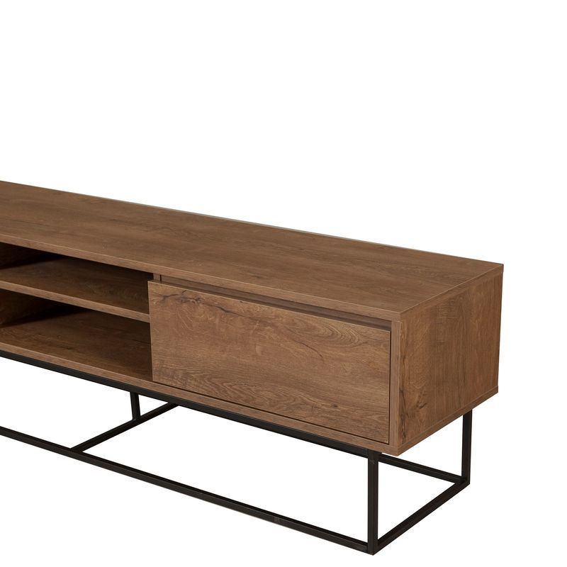 Casa si Gradina - Mobilier - Seturi de mobilier - Seturi living - Set mobilier living, Hanah Home, pal melaminat, nuc si negru - Infinity.ro