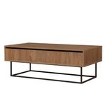 Casa si Gradina - Mobilier - Seturi de mobilier - Seturi living - Set mobilier living, Hanah Home, pal melaminat, nuc si negru - Infinity.ro