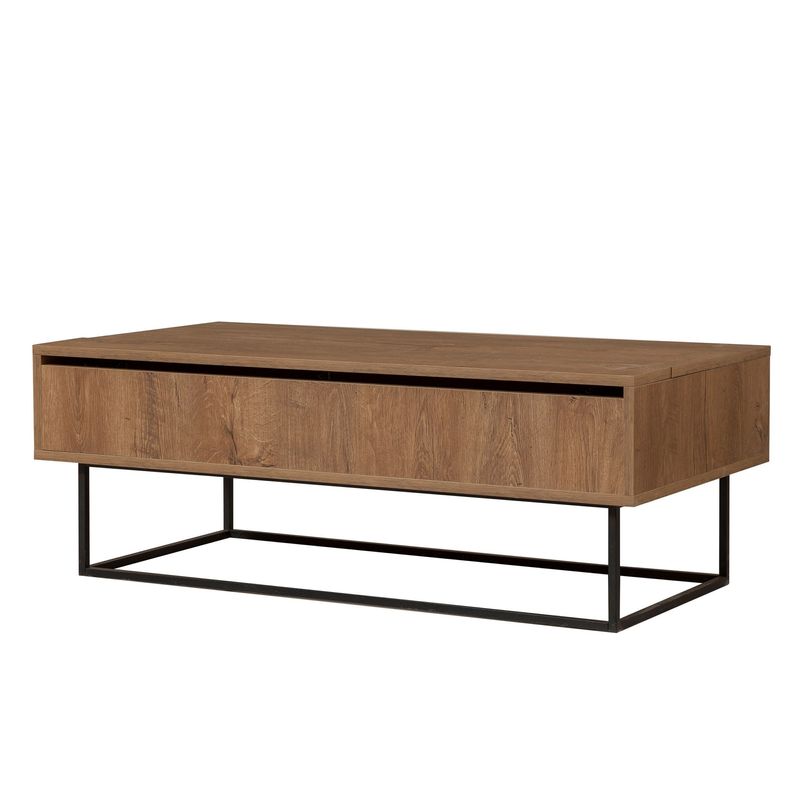 Casa si Gradina - Mobilier - Seturi de mobilier - Seturi living - Set mobilier living, Hanah Home, pal melaminat, nuc si negru - Infinity.ro